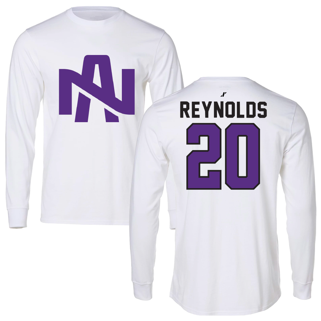 University of North Alabama Soccer White Long Sleeve - #20 Maddie Reynolds