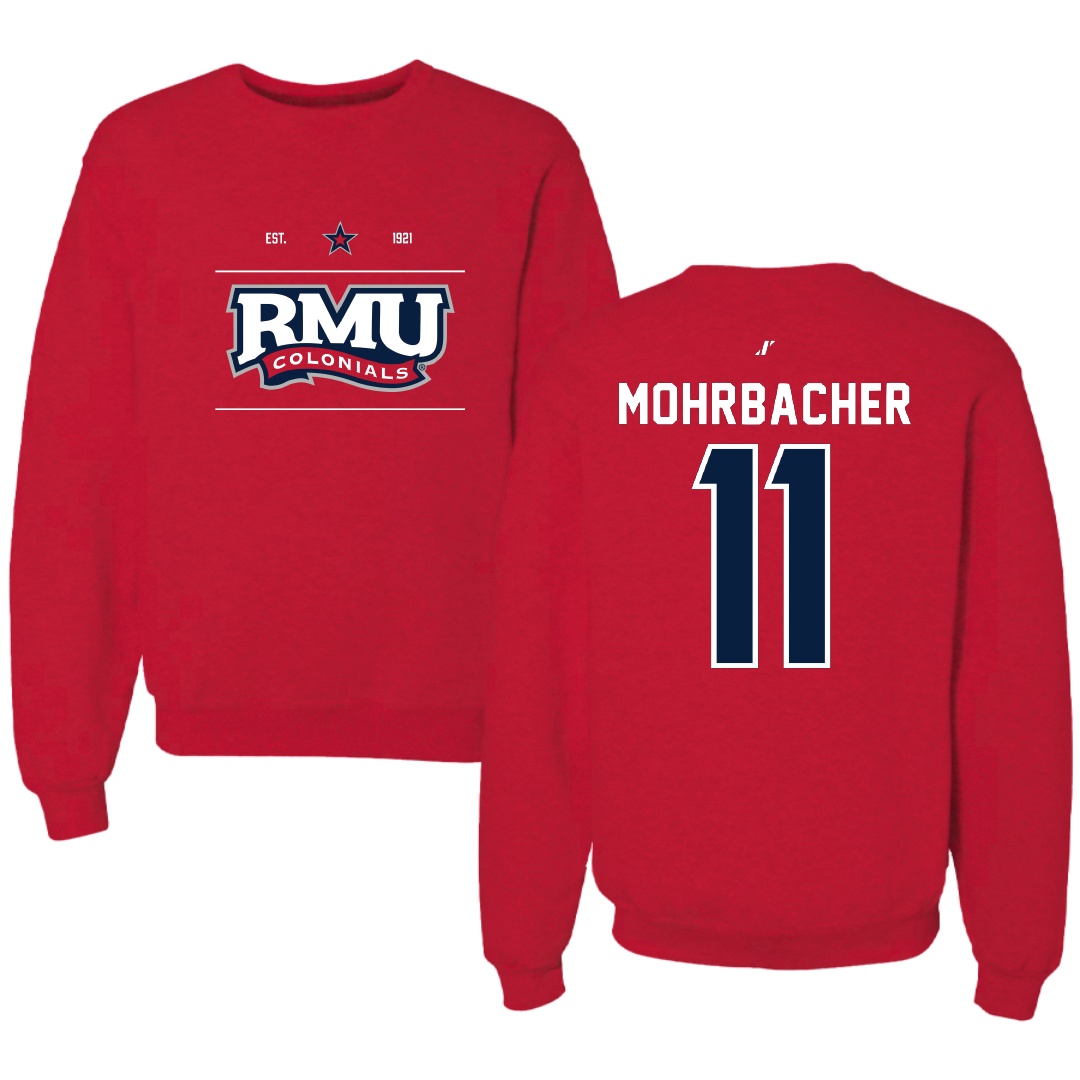 Robert Morris University Soccer Red General Crewneck - #11 Renae Mohrbacher