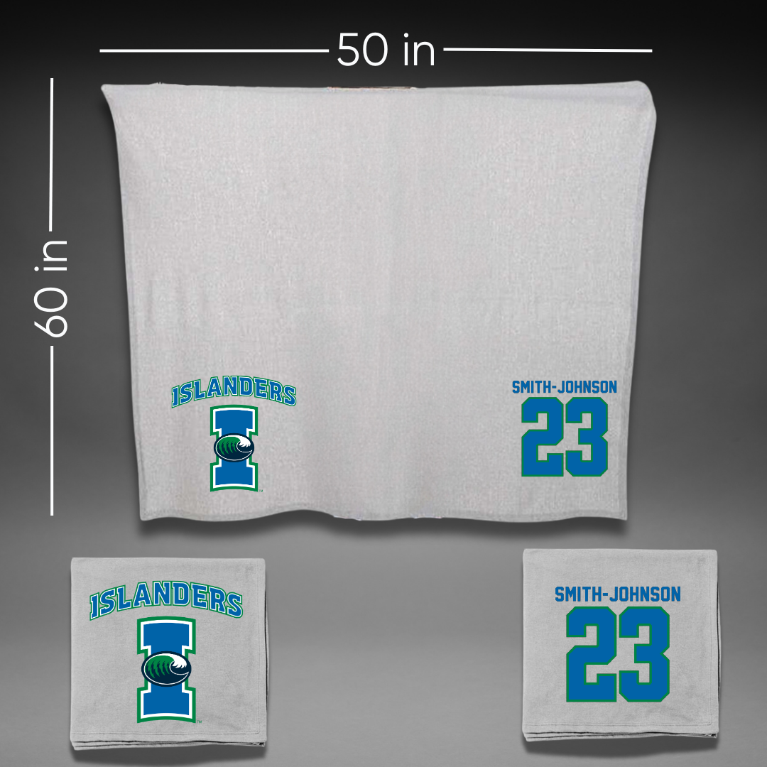 Texas A&M University-Corpus Christi Baseball Gray Blanket - #23 Christian Smith-Johnson