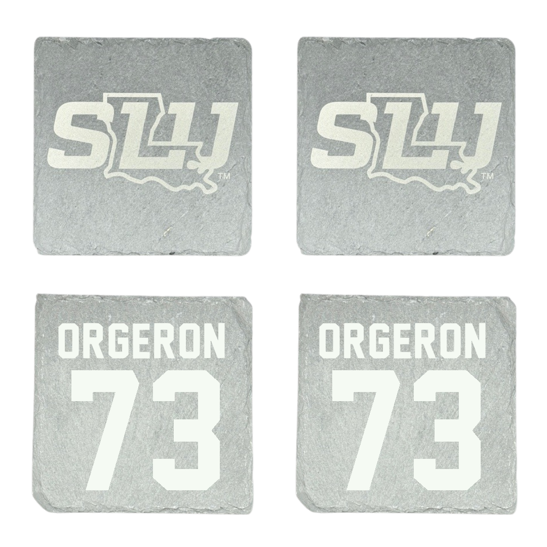 Southeastern Louisiana University Football Stone Coaster (4 Pack)  - #73 Jhy Orgeron