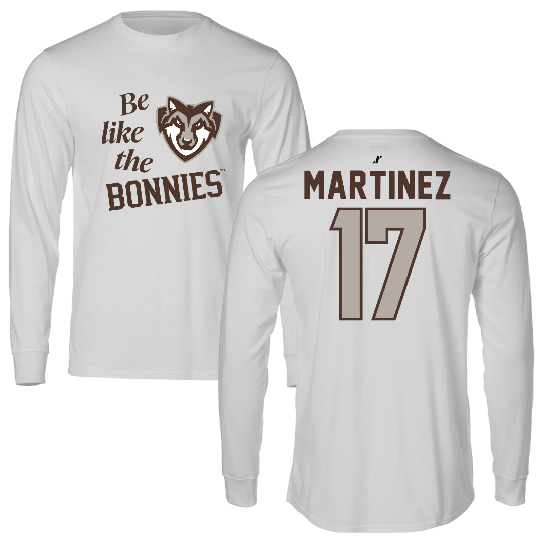 St. Bonaventure University Softball Light Gray Be Like Us Performance Long Sleeve - #17 Bryana Martinez