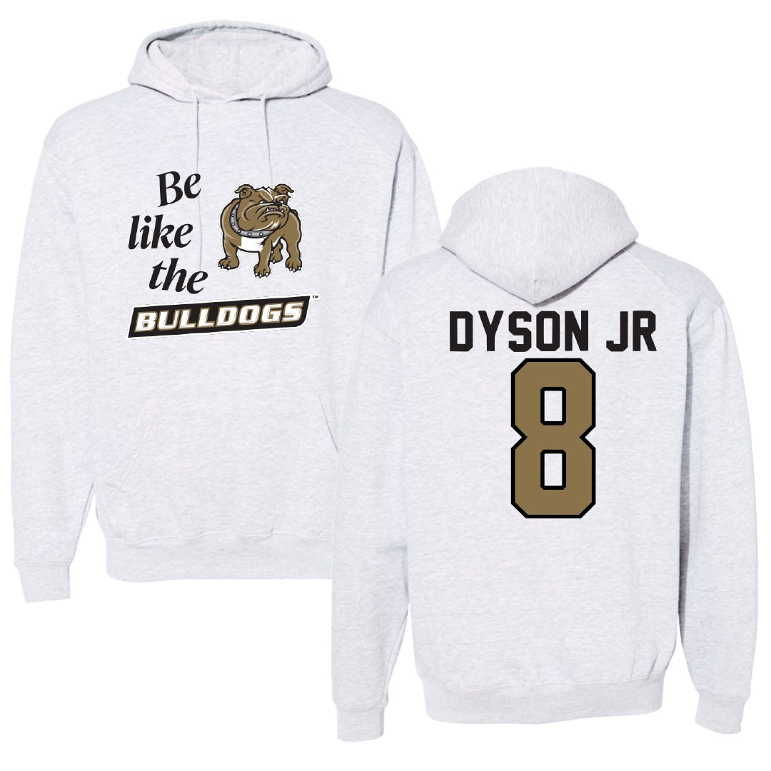 Bryant University Football Light Gray Be Like Us Hoodie - #8 Kenny Dyson Jr