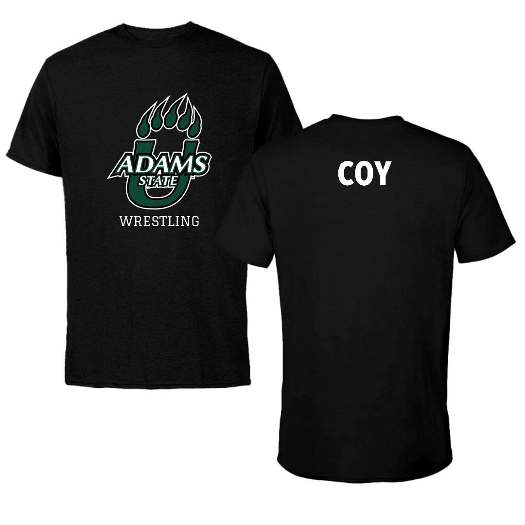 Adams State University Wrestling Black State Performance Tee - Greg Coy