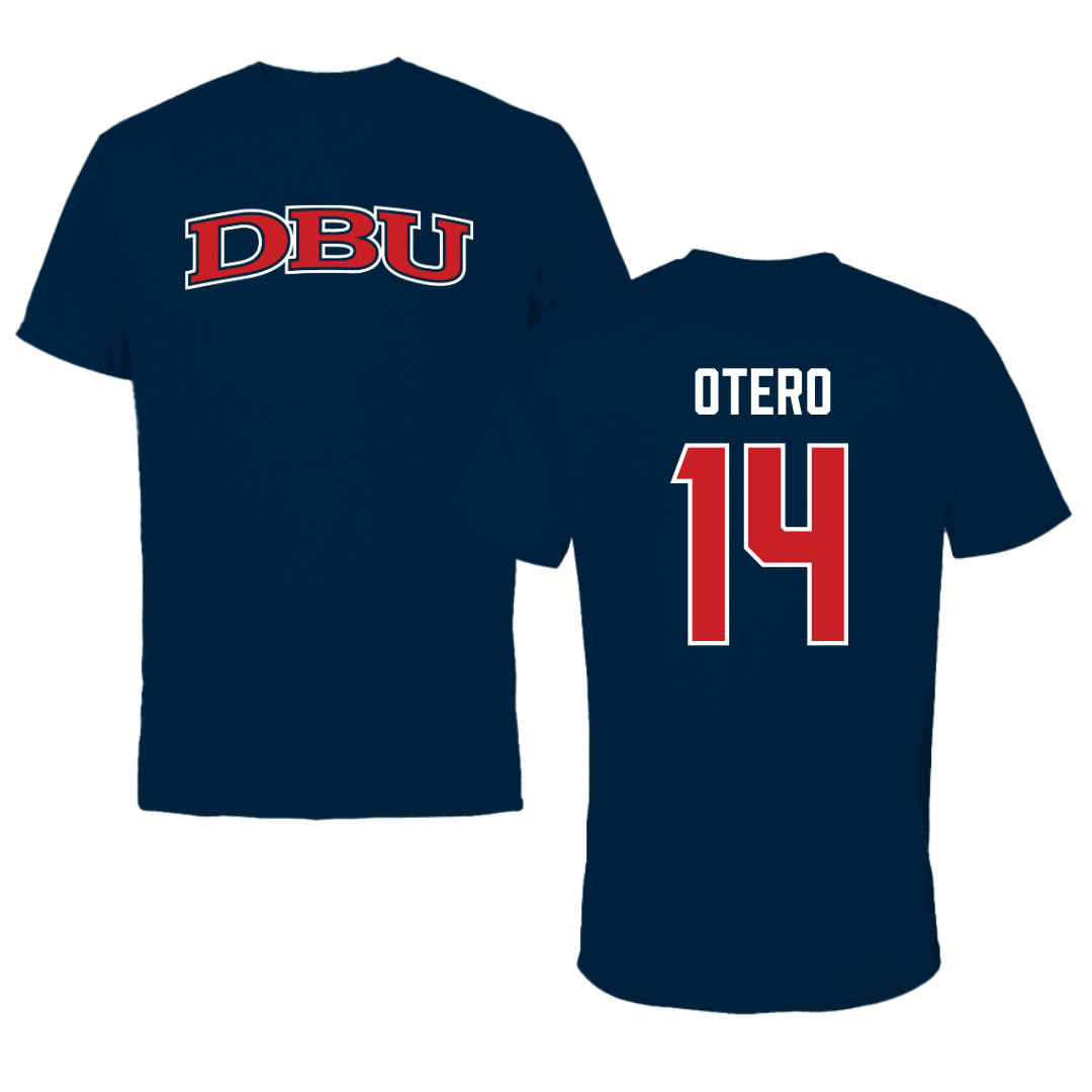 Dallas Baptist University Volleyball Navy DBU Performance Tee - #14 Lindsey Otero