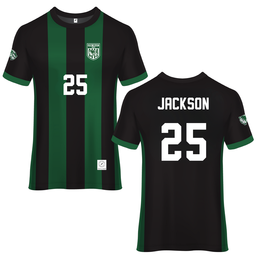 Utah Valley University Green Soccer Jersey - #25 Nixan Jackson