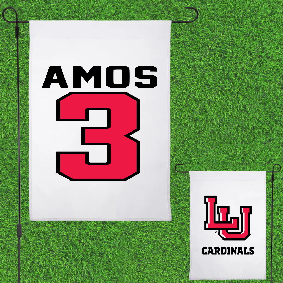 Lamar University Softball White Garden Flag - #3 Kalie Amos