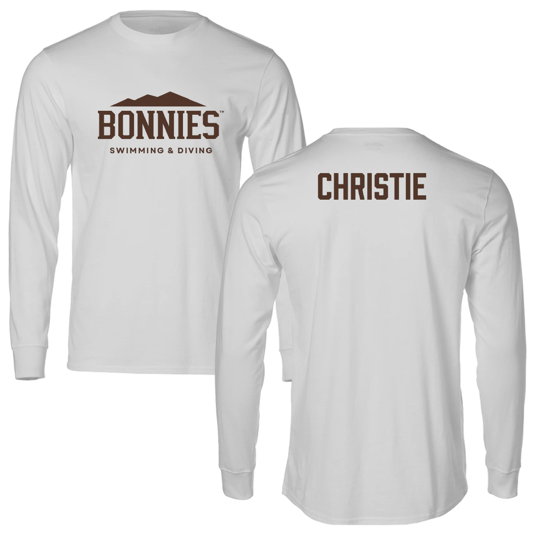 St. Bonaventure University Swimming & Diving Light Gray Performance Long Sleeve - Paris Christie