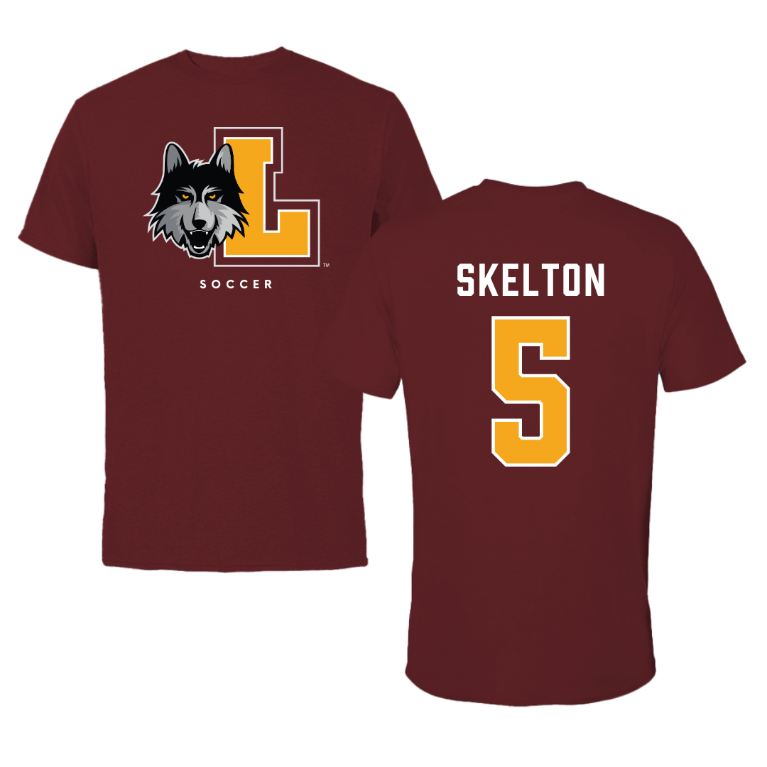 Loyola University-Chicago Soccer Maroon Mascot Performance Tee - #5 Ella Skelton