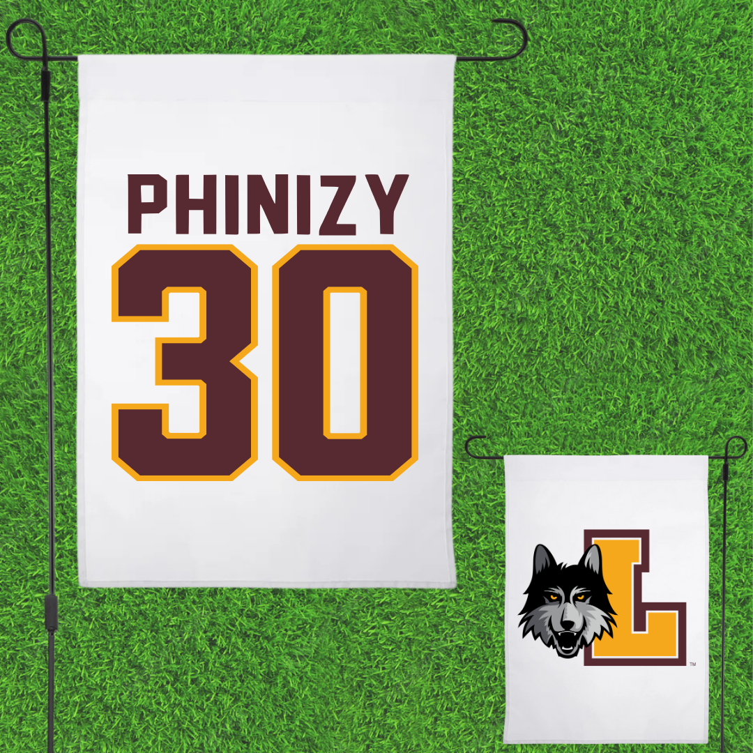 Loyola University-Chicago Volleyball White Garden Flag - #30 Liam Phinizy