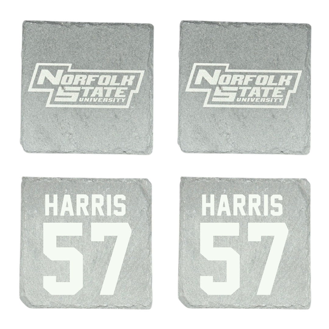 Norfolk State University Football Stone Coaster (4 Pack)  - #57 Stewart Harris