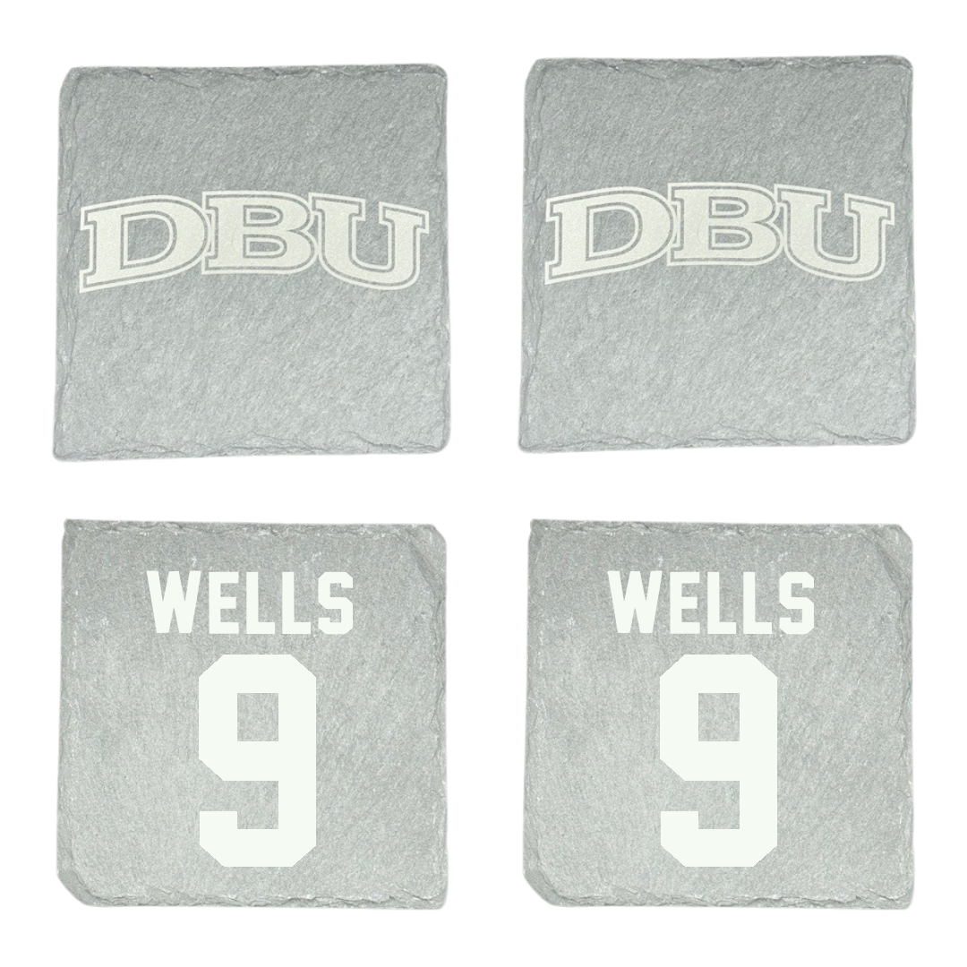 Dallas Baptist University Volleyball Stone Coaster (4 Pack)  - #9 Karly Wells
