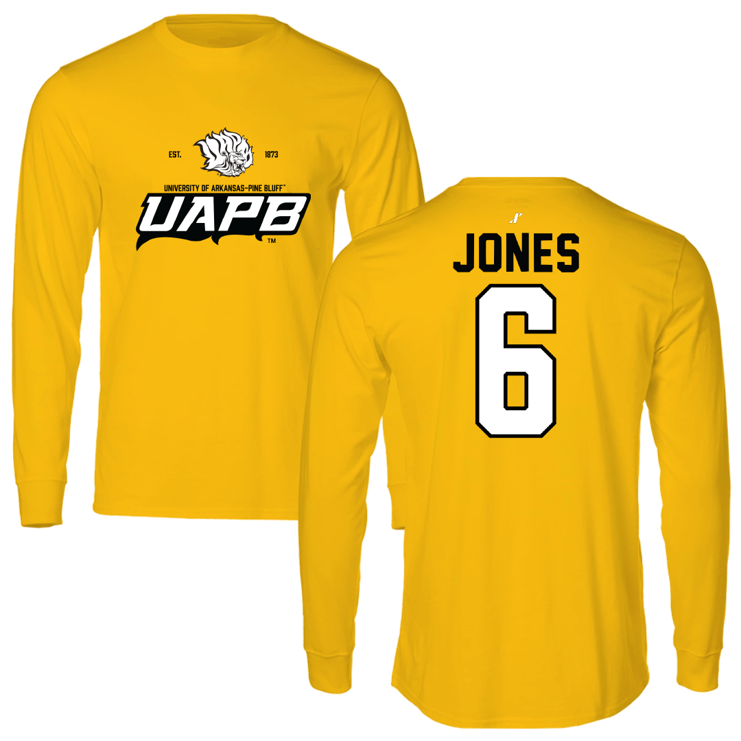 University of Arkansas-Pine Bluff Volleyball Gold General Long Sleeve - #6 Amayah Jones