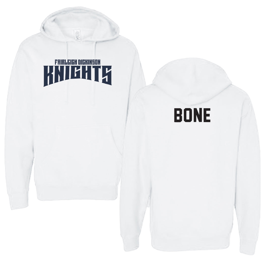 Fairleigh Dickinson University-Metropolitan Campus Fencing White Classic Hoodie - Emily Bone