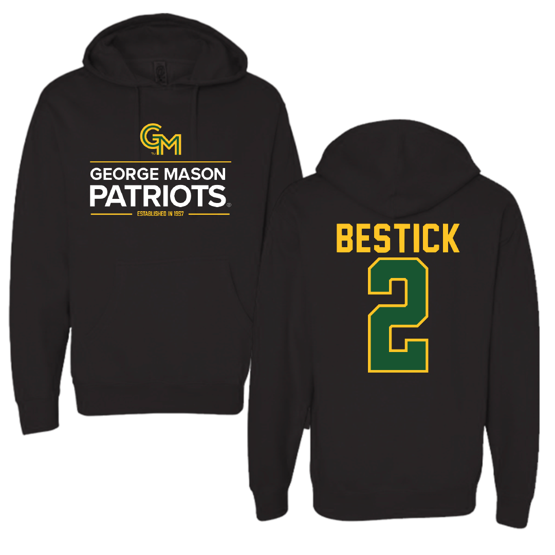 George Mason University Lacrosse Black General Hoodie - #2 Kaitlyn Bestick