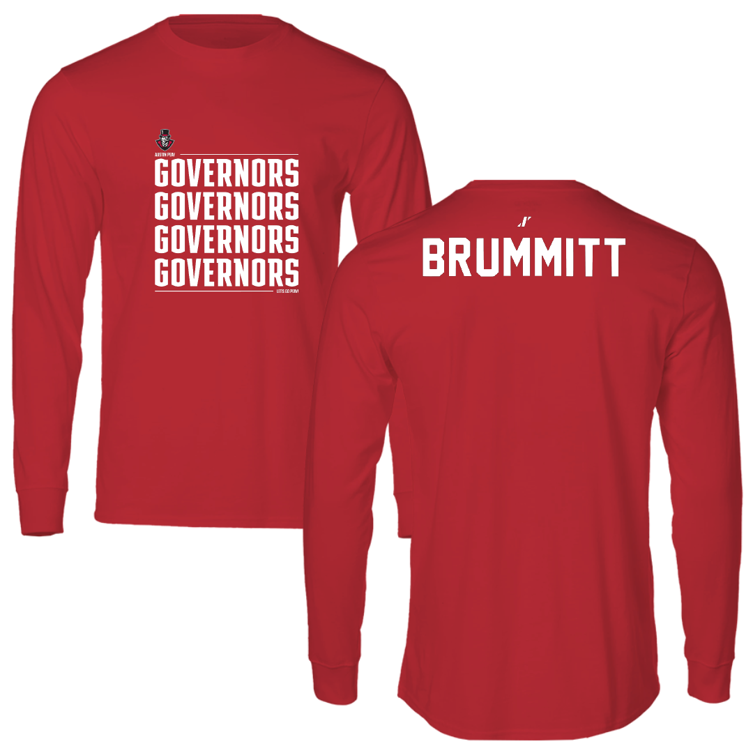 Austin Peay State University Golf Red General Performance Long Sleeve - Caleb Brummitt