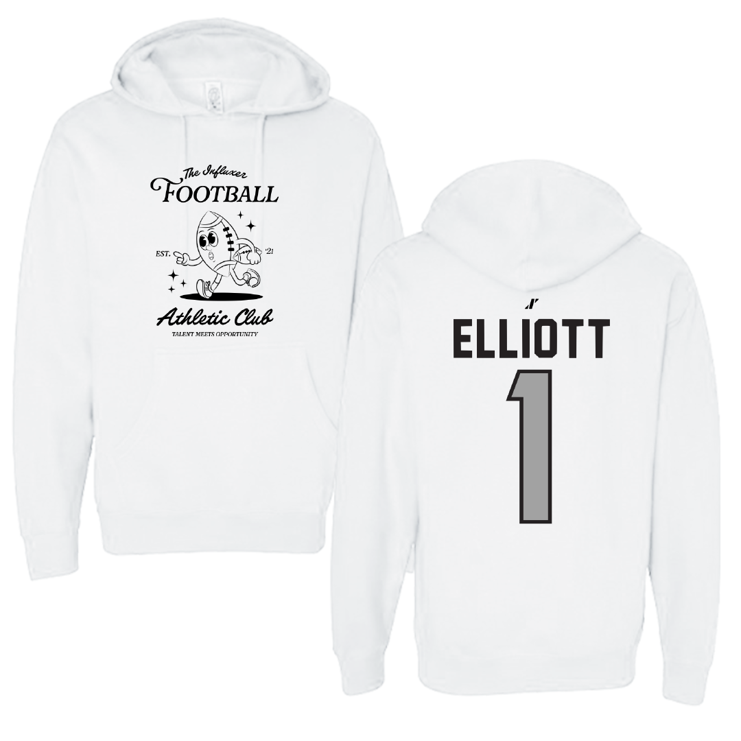 Football White Influxer Athletic Club Hoodie - #1 Romeir Elliott
