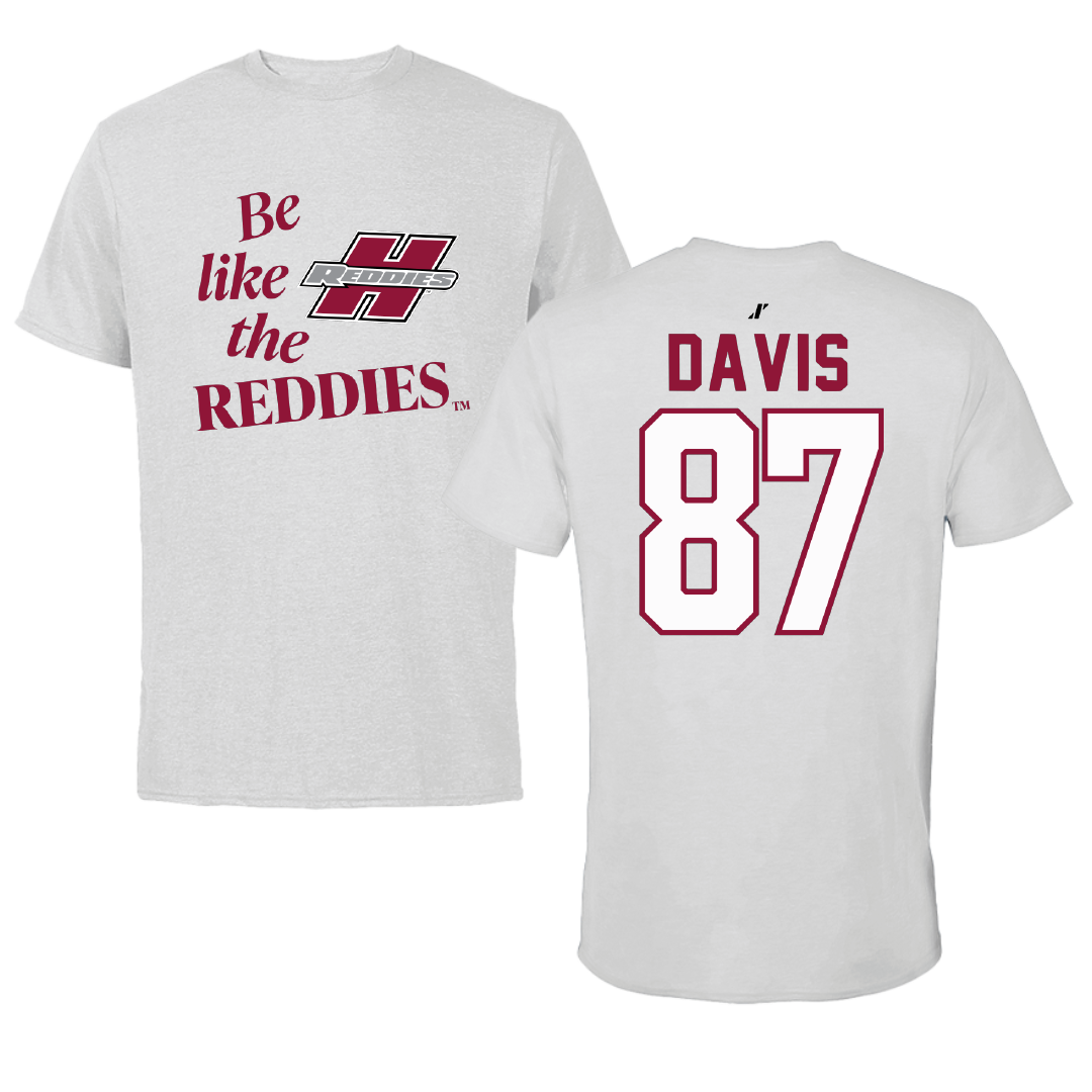 Henderson State University Football Light Gray Be Like Us Performance Tee - #87 Cayden Davis