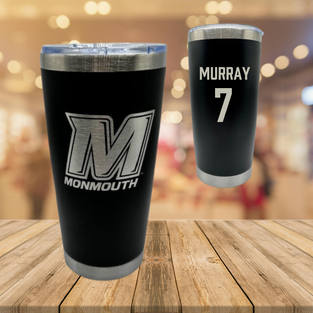 Monmouth University Basketball Black Stainless Steel Tumbler - #7 Isabella Murray