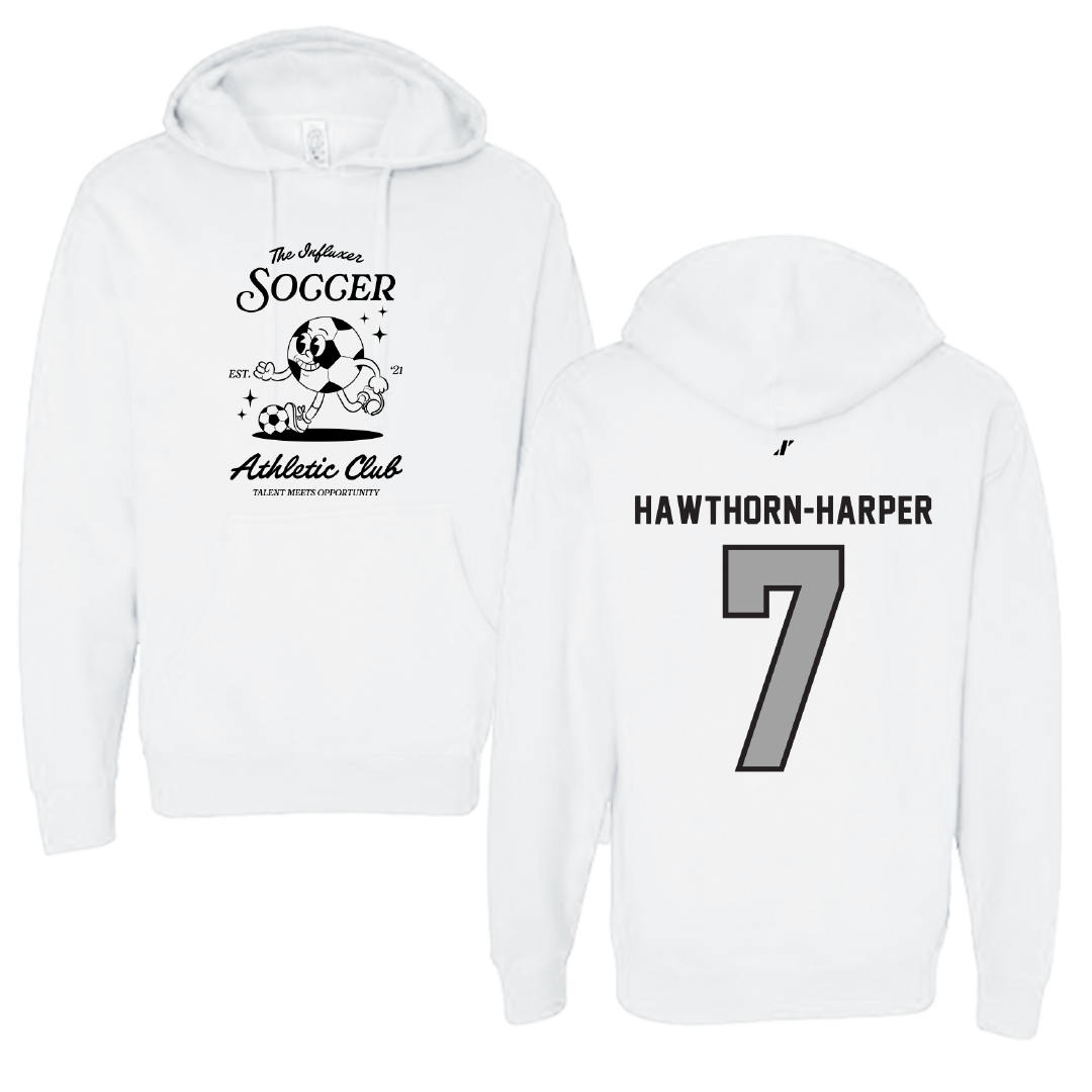 Soccer White Influxer Athletic Club Hoodie - #7 Ryanne Hawthorn-Harper