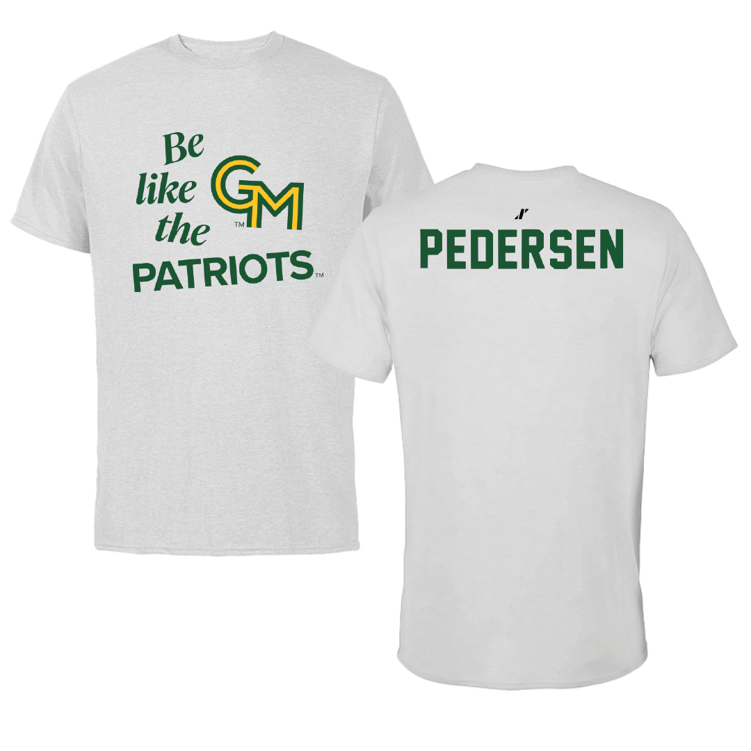 George Mason University Wrestling Light Gray Be Like Us Tee - Colin Pedersen