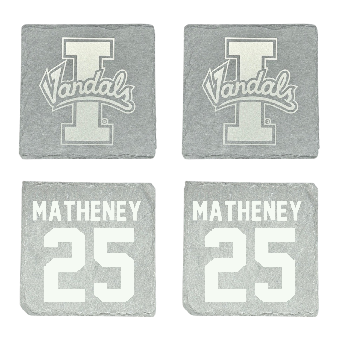 University of Idaho Football Stone Coaster (4 Pack)  - #25 Carlos Matheney