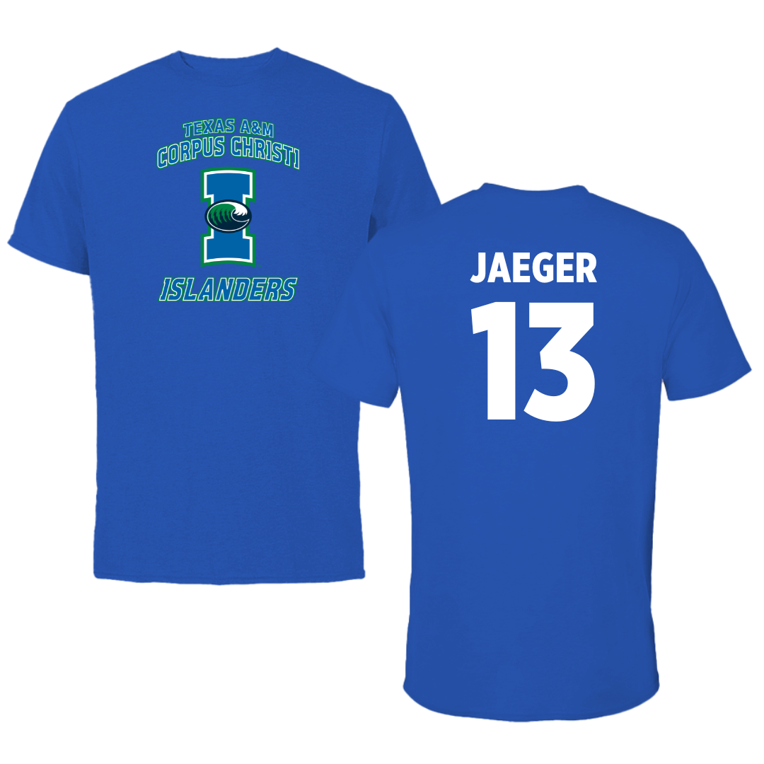 Texas A&M University-Corpus Christi Volleyball Blue Islanders Tee - #13 Brooklyn Jaeger