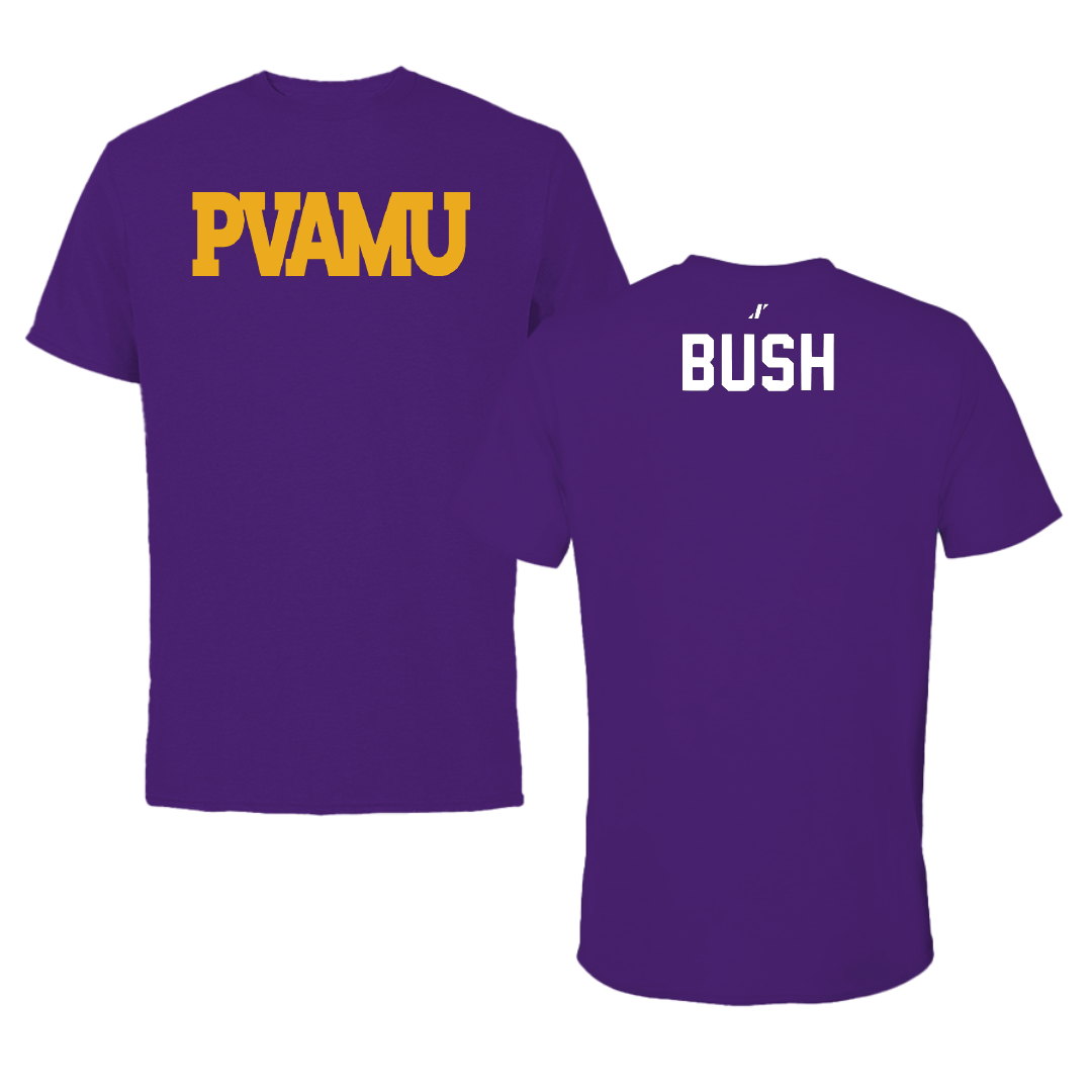 Prairie View A&M University Basketball Purple Tee - Braelon Bush