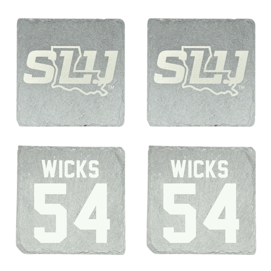 Southeastern Louisiana University Football Stone Coaster (4 Pack)  - #54 Brockhim Wicks