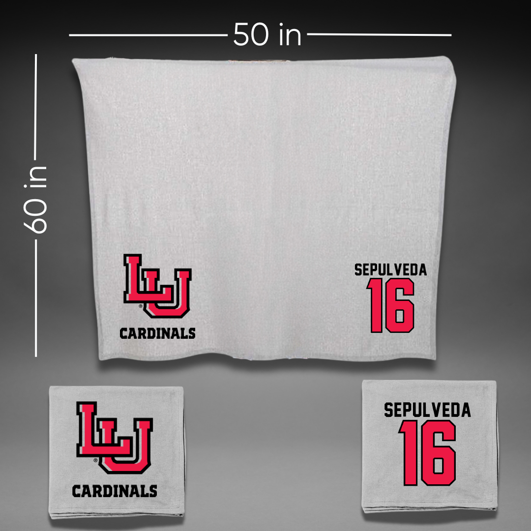 Lamar University Softball Gray Blanket - #16 Jayne Sepulveda