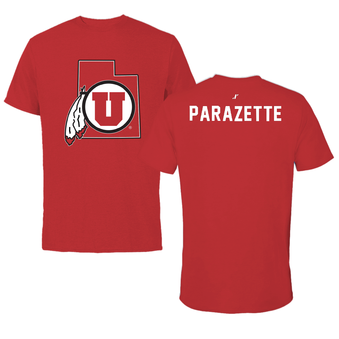University of Utah Skiing Red State Tee - Oliver Parazette
