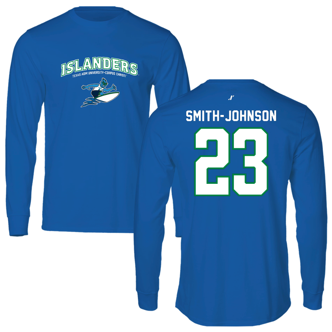 Texas A&M University-Corpus Christi Baseball Blue General Long Sleeve - #23 Christian Smith-Johnson
