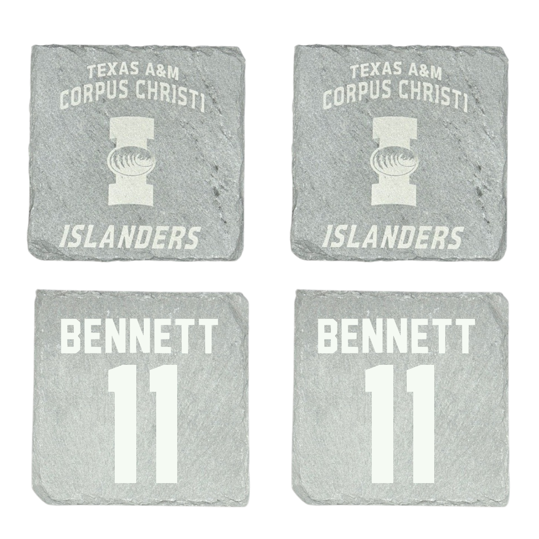 Texas A&M University-Corpus Christi Beach Volleyball Stone Coaster (4 Pack)  - #11 Jade Bennett