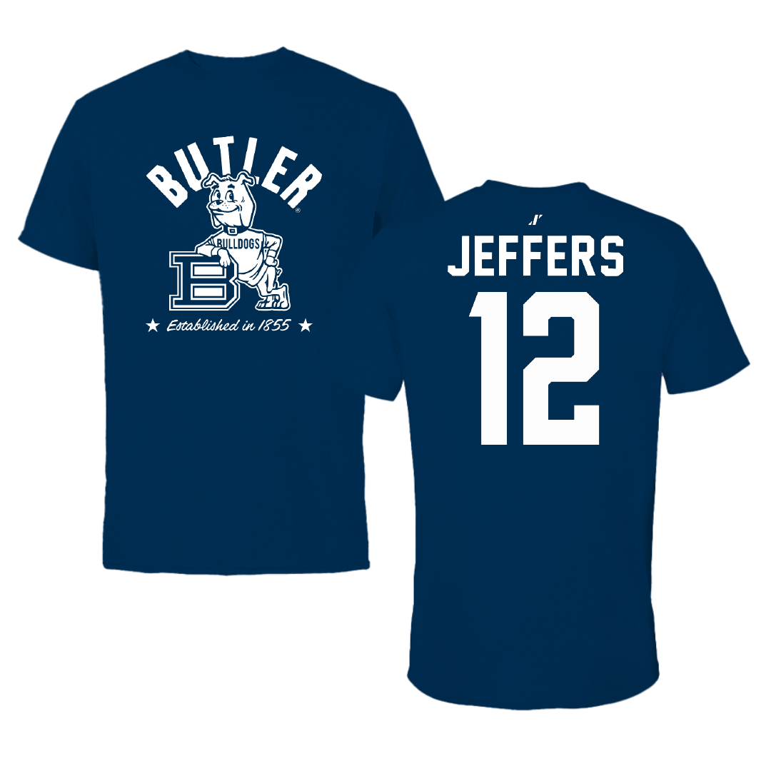 Butler University Basketball Navy General Performance Tee - #12 Chloe Jeffers