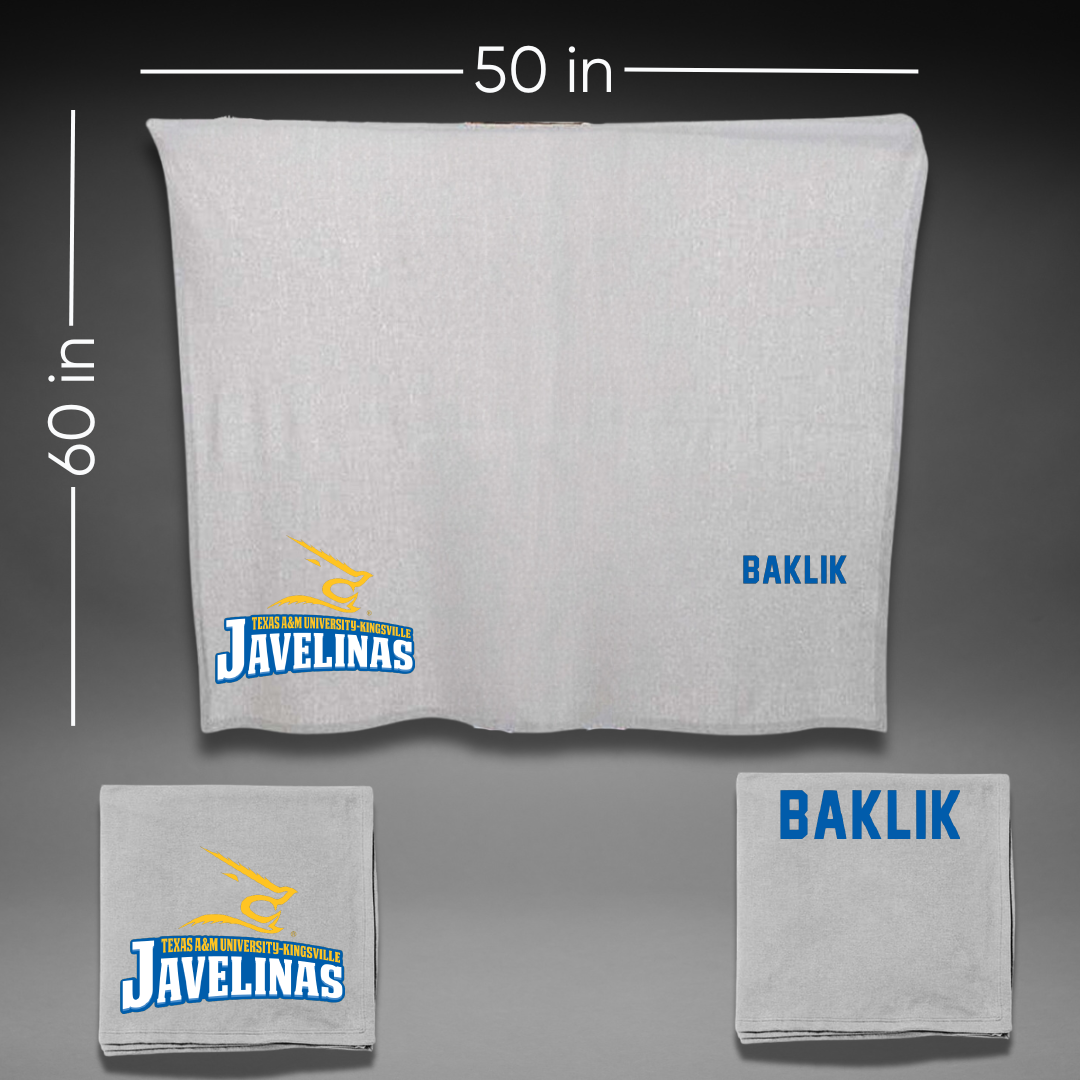 Texas A&M University-Kingsville TF and XC Gray Javelinas Blanket - Payton Baklik