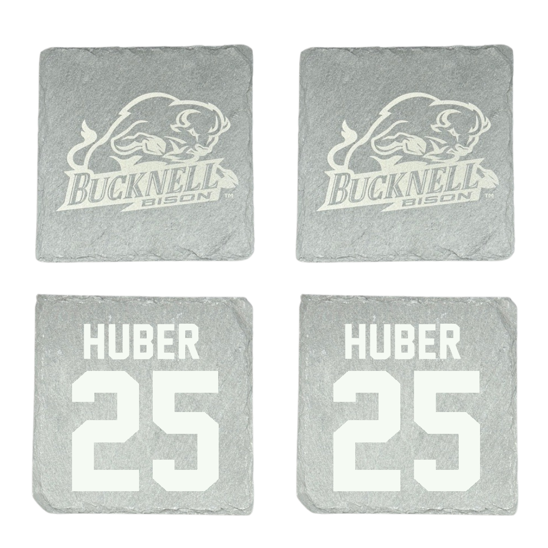 Bucknell University Lacrosse Stone Coaster (4 Pack)  - #25 Hans Huber
