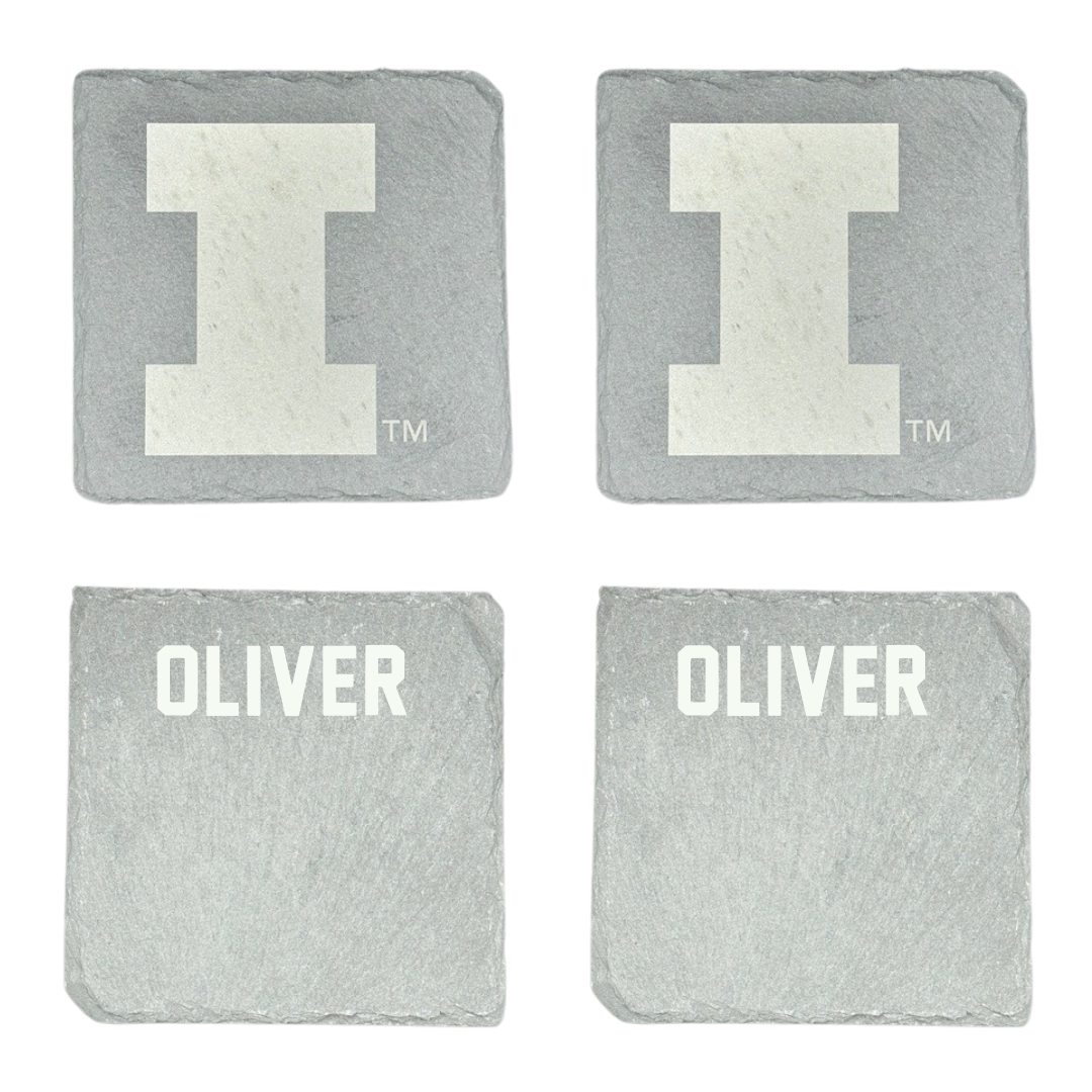 University of Illinois TF and XC Stone Coaster (4 Pack)  - Ashley Oliver