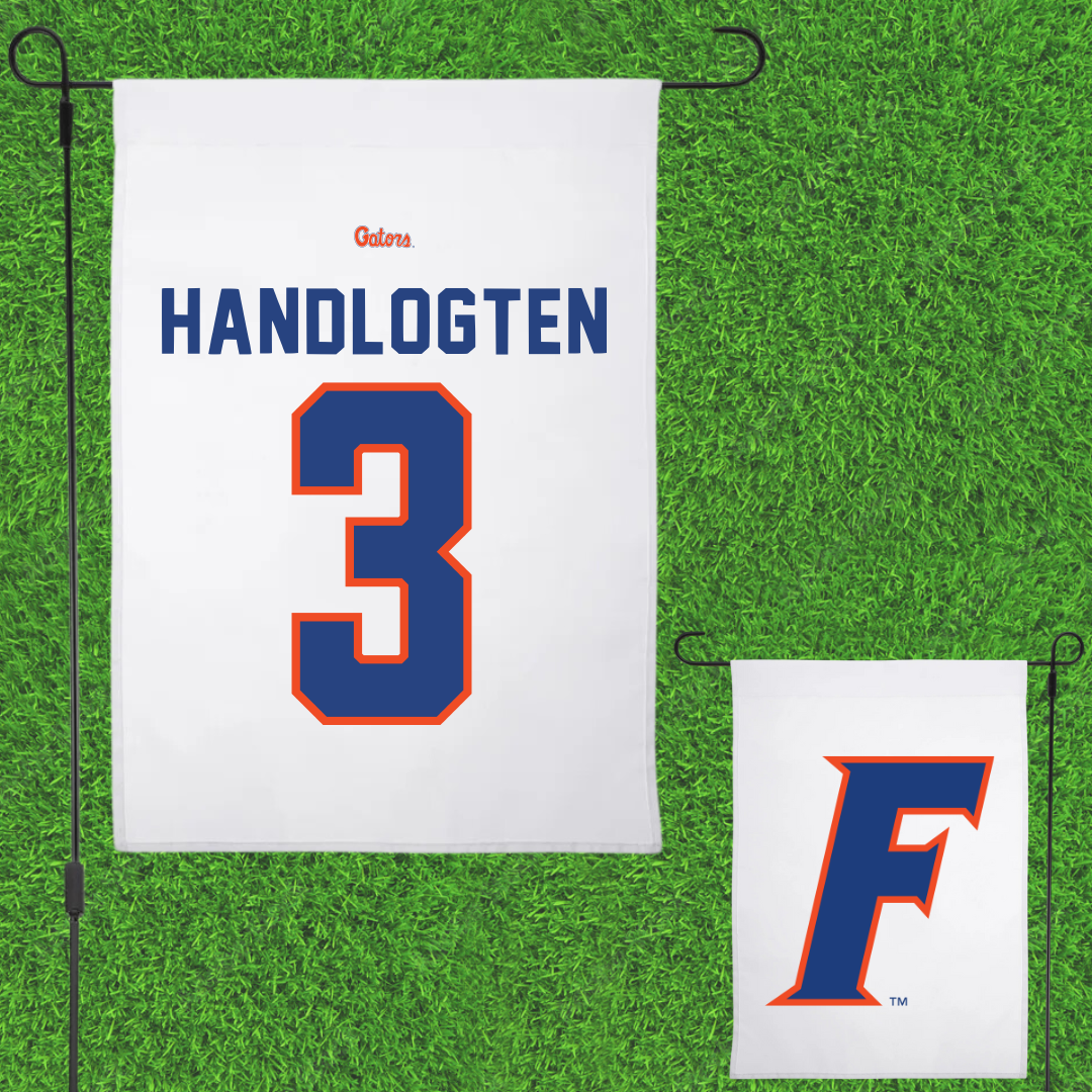 University of Florida Basketball White Garden Flag - #3 Micah Handlogten