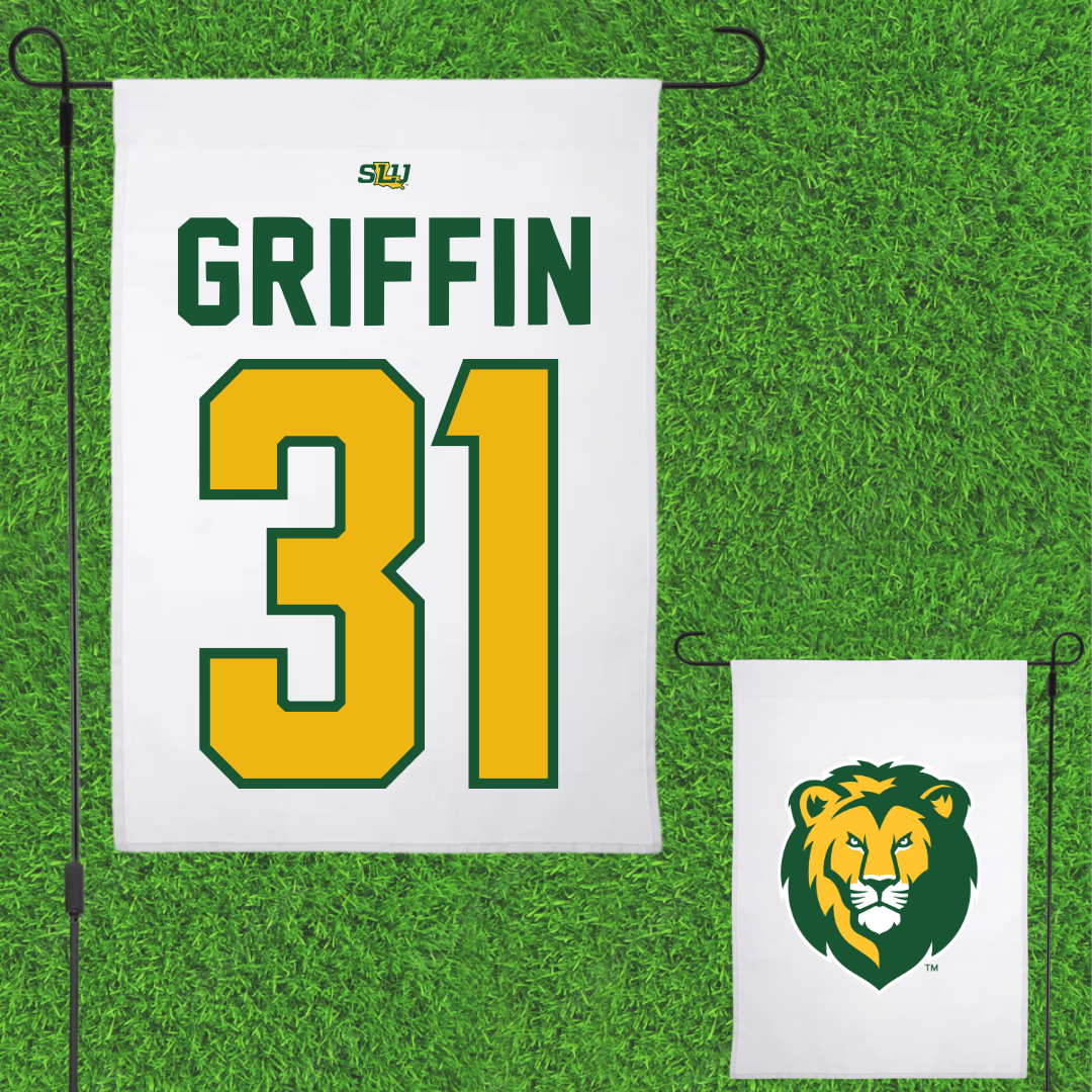 Southeastern Louisiana University Soccer White Garden Flag - #31 Olivia Griffin