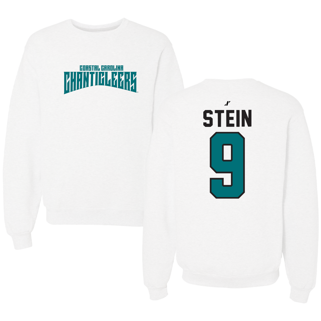Coastal Carolina University Beach Volleyball White Classic Crewneck - #9 Jillian Stein