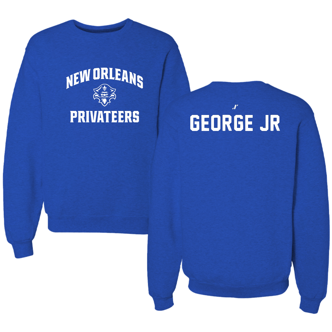University of New Orleans TF and XC Blue General Crewneck - Darryl George Jr