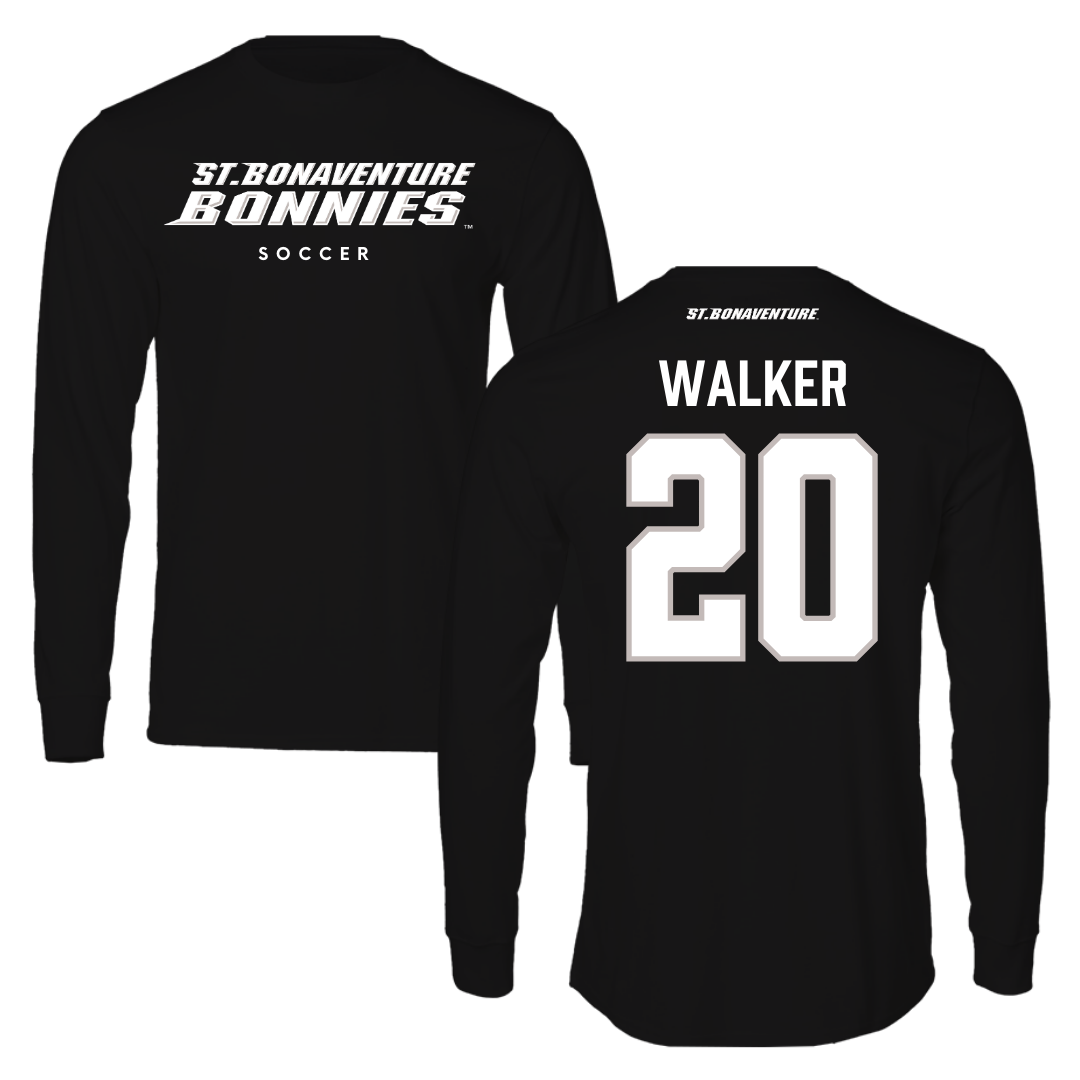 St. Bonaventure University Soccer Black Performance Long Sleeve - #20 Hannah Walker