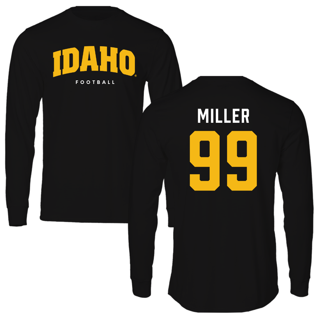 University of Idaho Football Black Long Sleeve - #99 Trevor Miller
