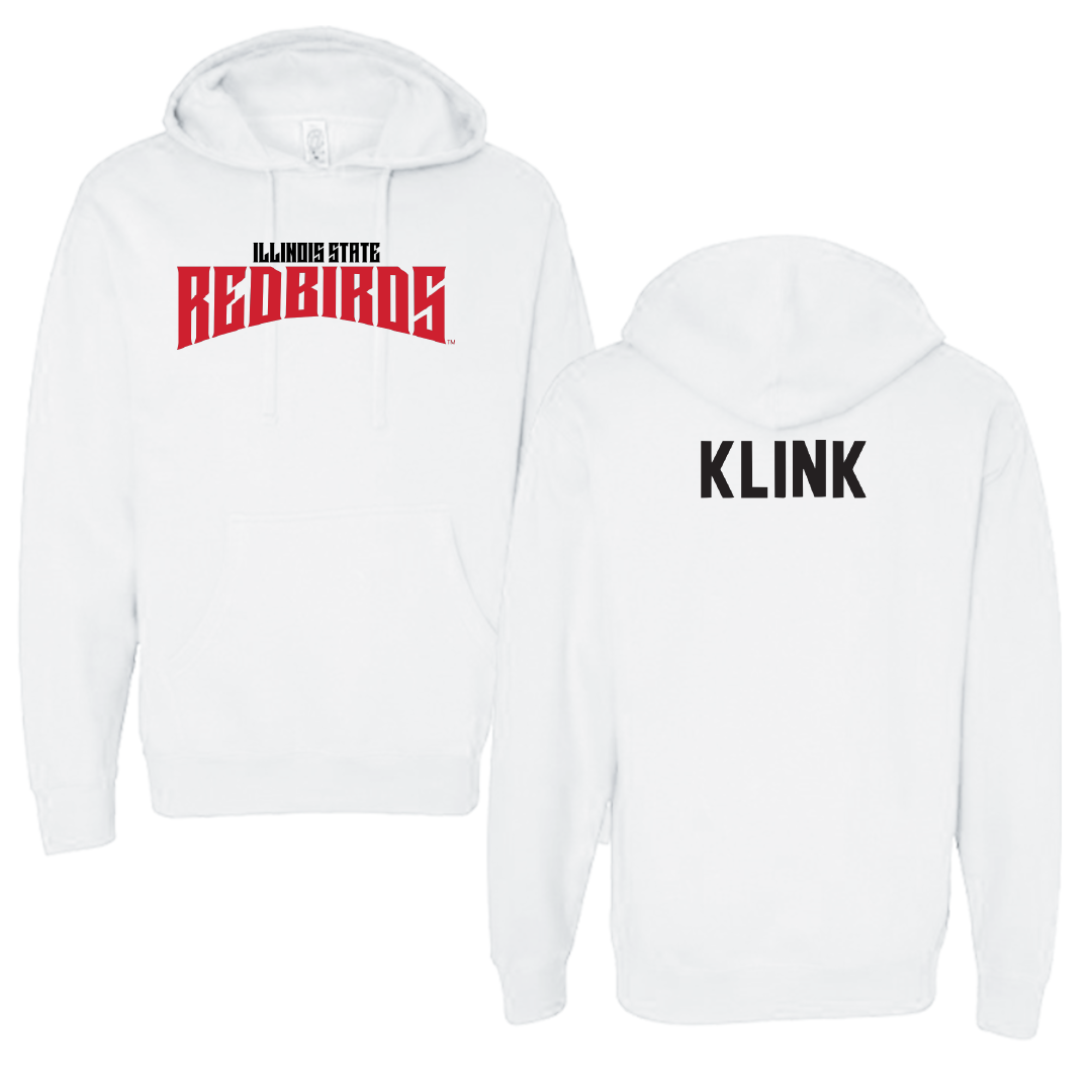 Illinois State University Track and Field White Classic Hoodie - Jacob Klink