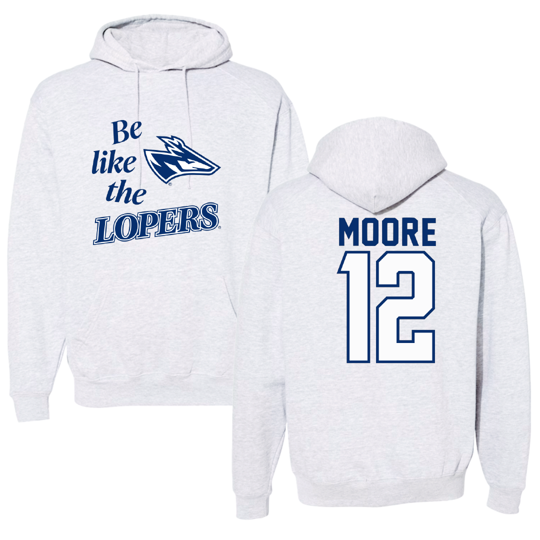 University of Nebraska at Kearney Basketball Light Gray Be Like Us Hoodie - #12 Samantha Moore