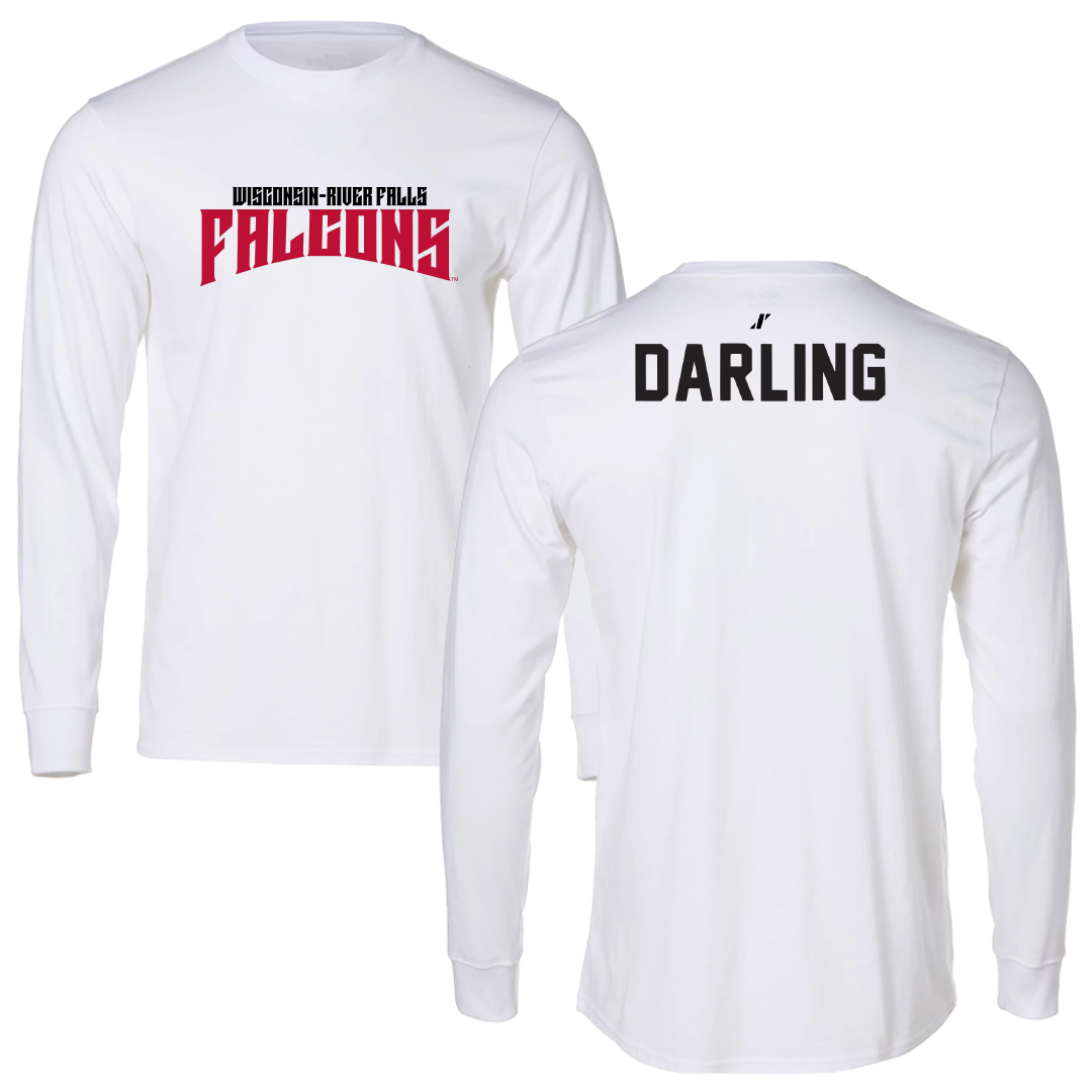 University of Wisconsin-River Falls TF and XC White Classic Performance Long Sleeve - Cole Darling