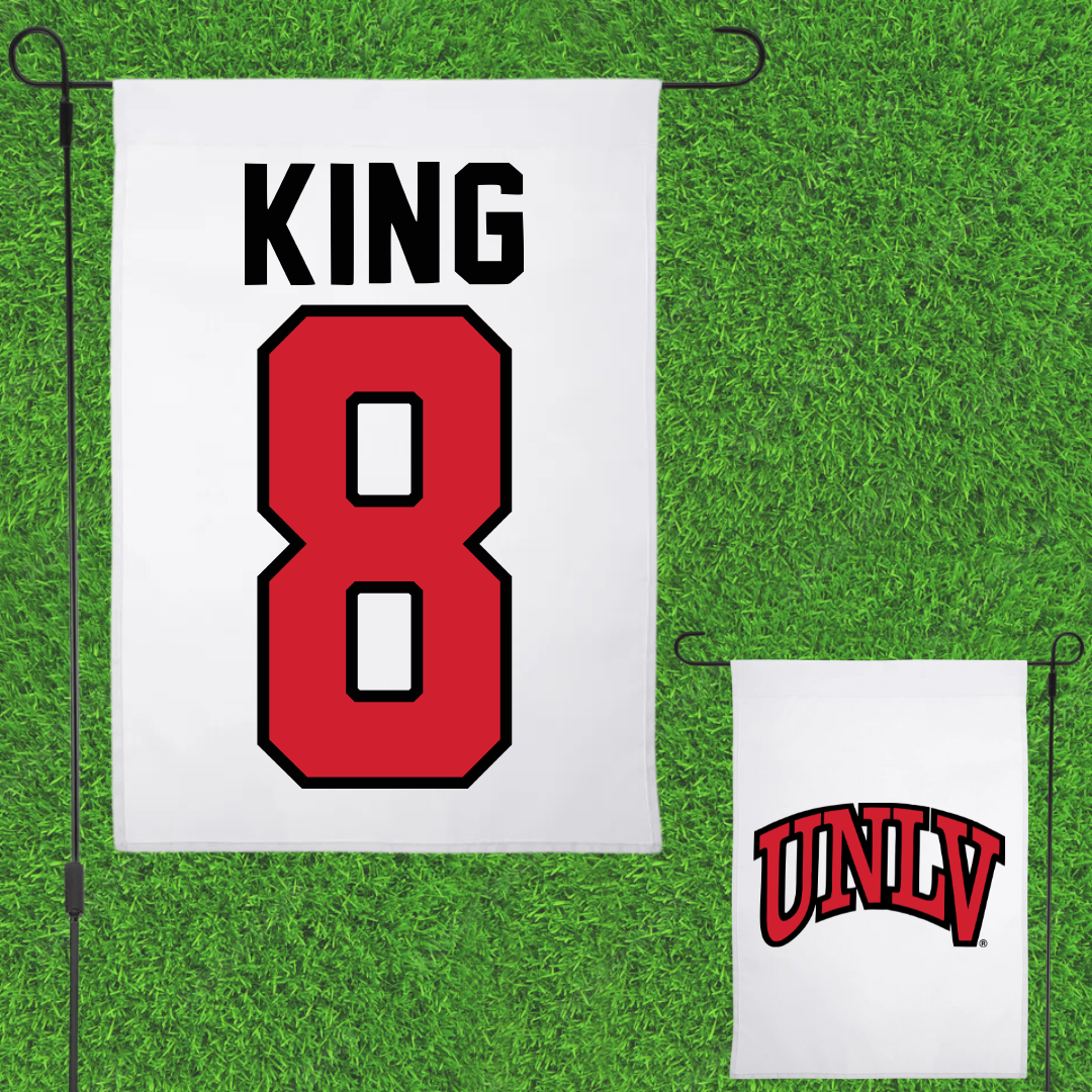 University of Nevada-Las Vegas Volleyball White Garden Flag - #8 Caleigh King