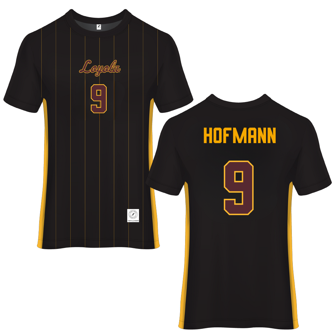 Loyola University-Chicago Black Soccer Jersey - #9 Benni Hofmann