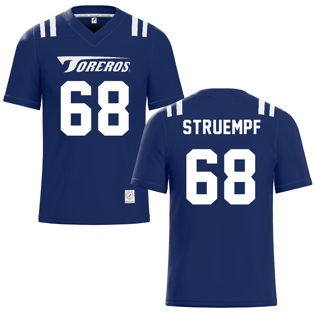 University of San Diego Navy Football Jersey - #68 Nick Struempf