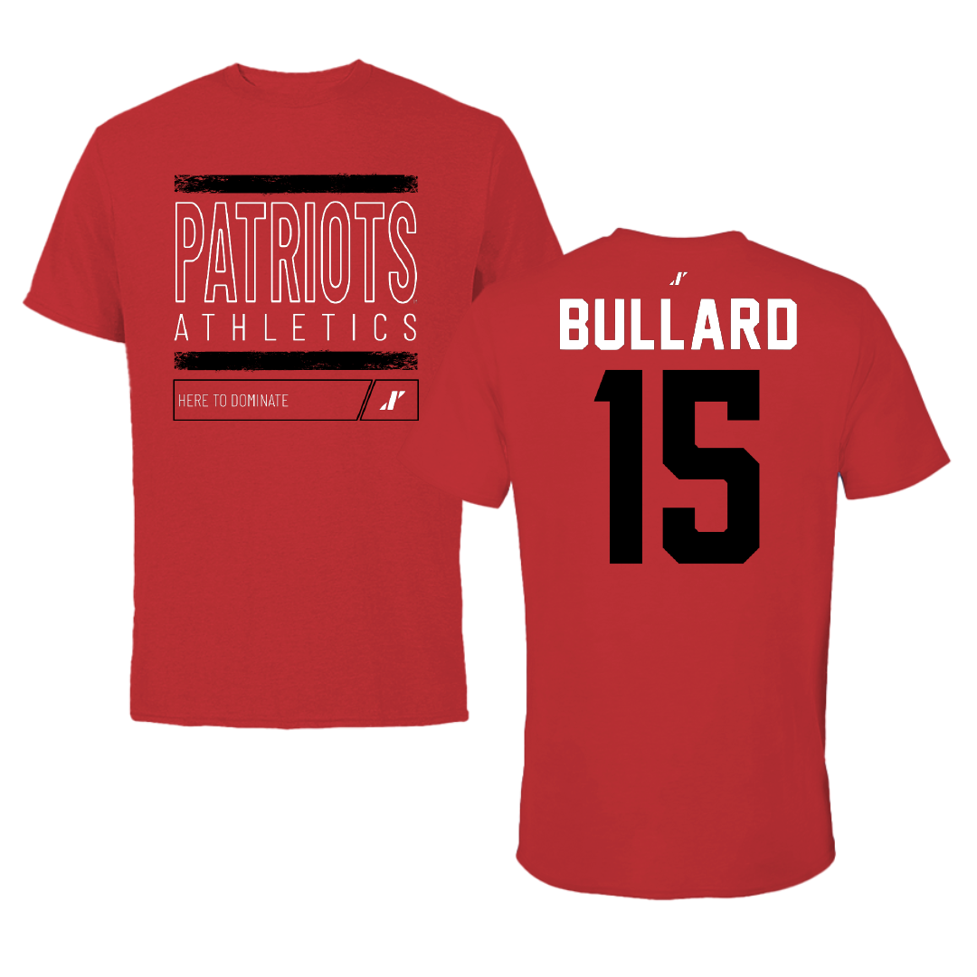 Dallas Baptist University Basketball Red Dominate Tee - #15 Isaac Bullard