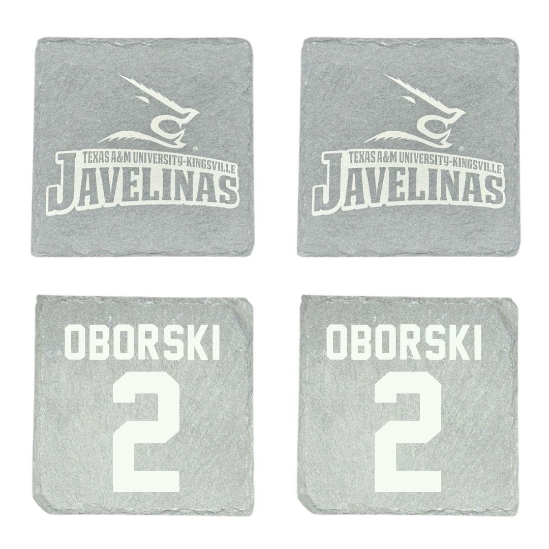 Texas A&M University-Kingsville Softball Stone Coaster (4 Pack)  - #2 Rylee Oborski